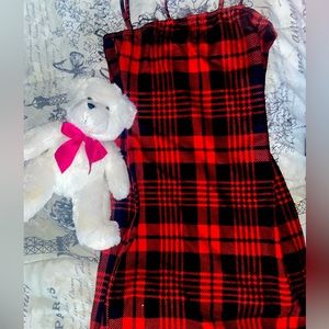 A plaid bodycon dress form SHEIN